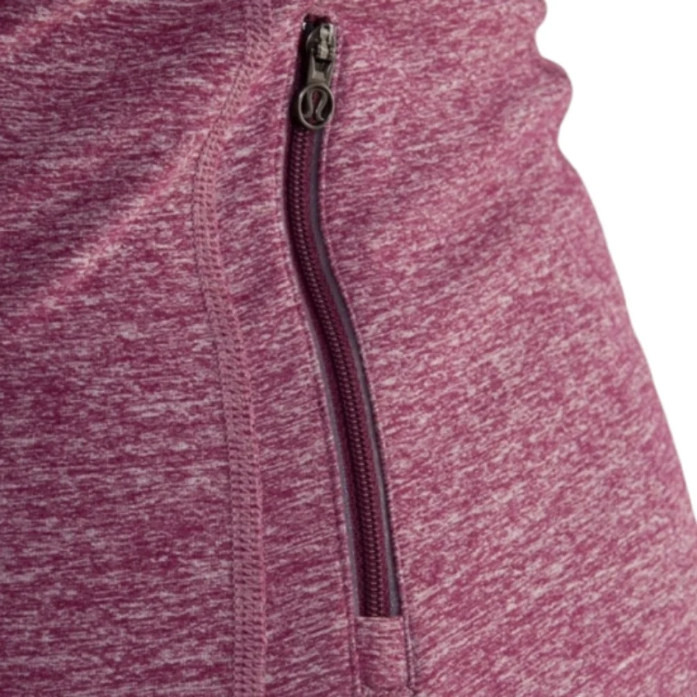 Lululemon Run Your Heart Out Half Zip Pullover Sweatshirt Heathered Plum 8
